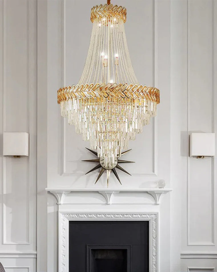 Merlin Tiered Crystal Chandelier - Image 20