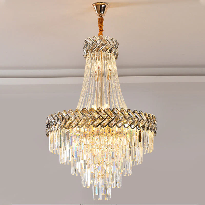 Merlin Tiered Crystal Chandelier - Image 34