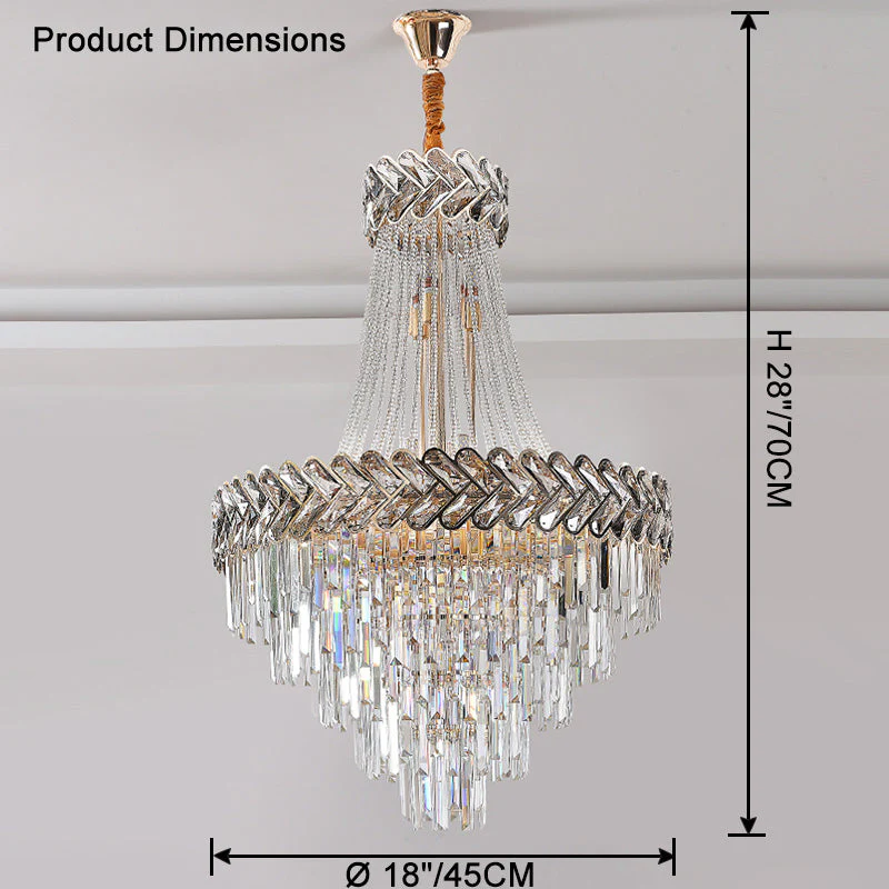 Merlin Tiered Crystal Chandelier - Image 35