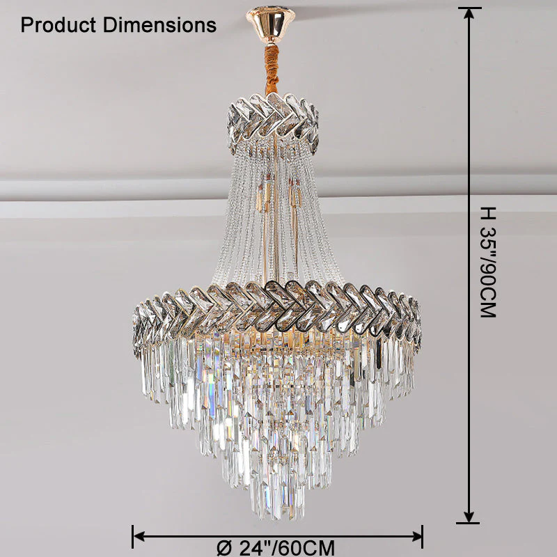 Merlin Tiered Crystal Chandelier - Image 39