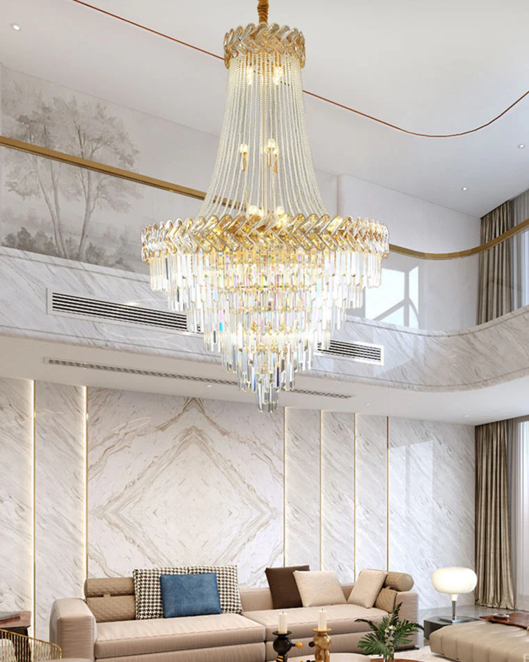 Merlin Tiered Crystal Chandelier - Image 8