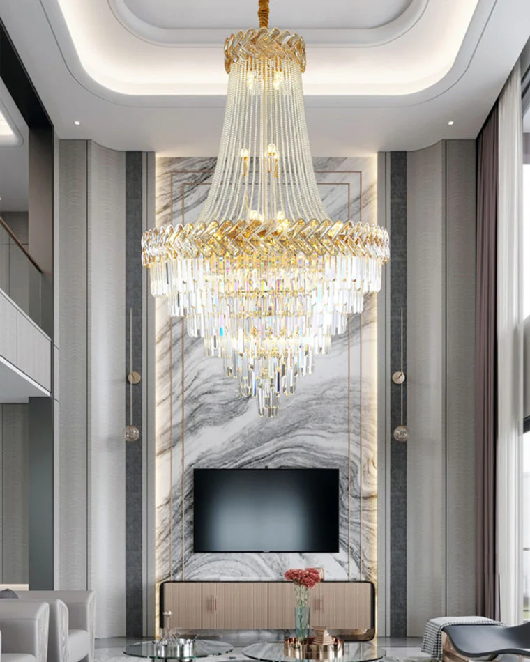 Merlin Tiered Crystal Chandelier - Image 9