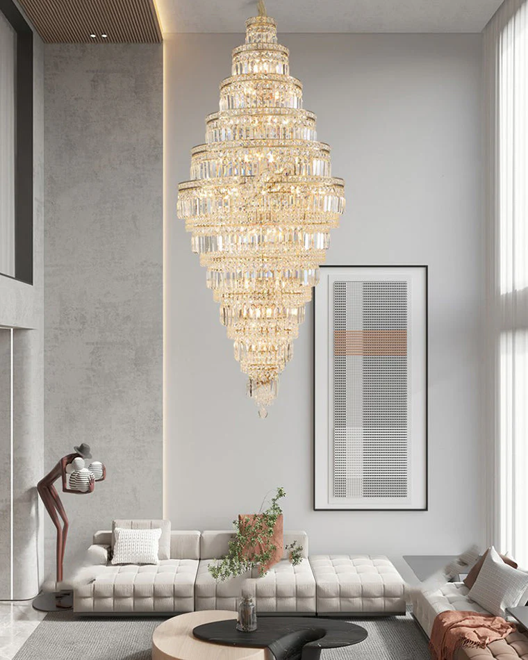 Merlin Large Tiered Crystal Chandelier - Image 10