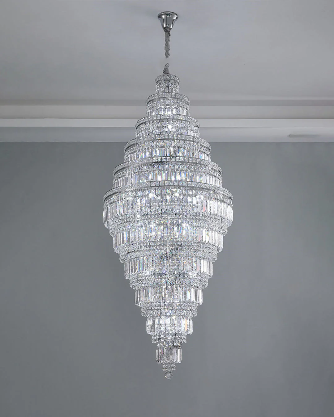 Merlin Large Tiered Crystal Chandelier - Image 14