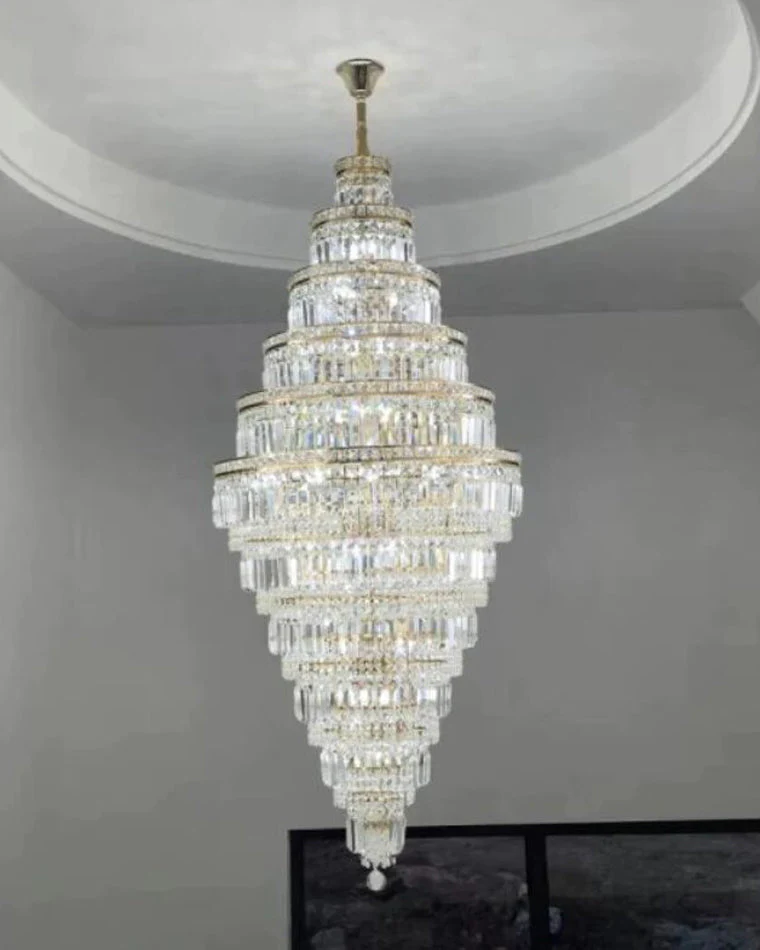 Merlin Large Tiered Crystal Chandelier - Image 18