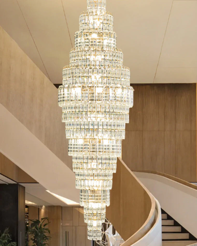 Merlin Large Tiered Crystal Chandelier - Image 19