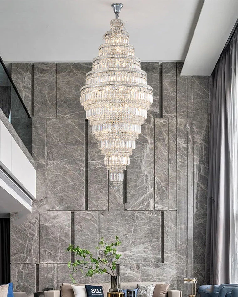 Merlin Large Tiered Crystal Chandelier - Image 2