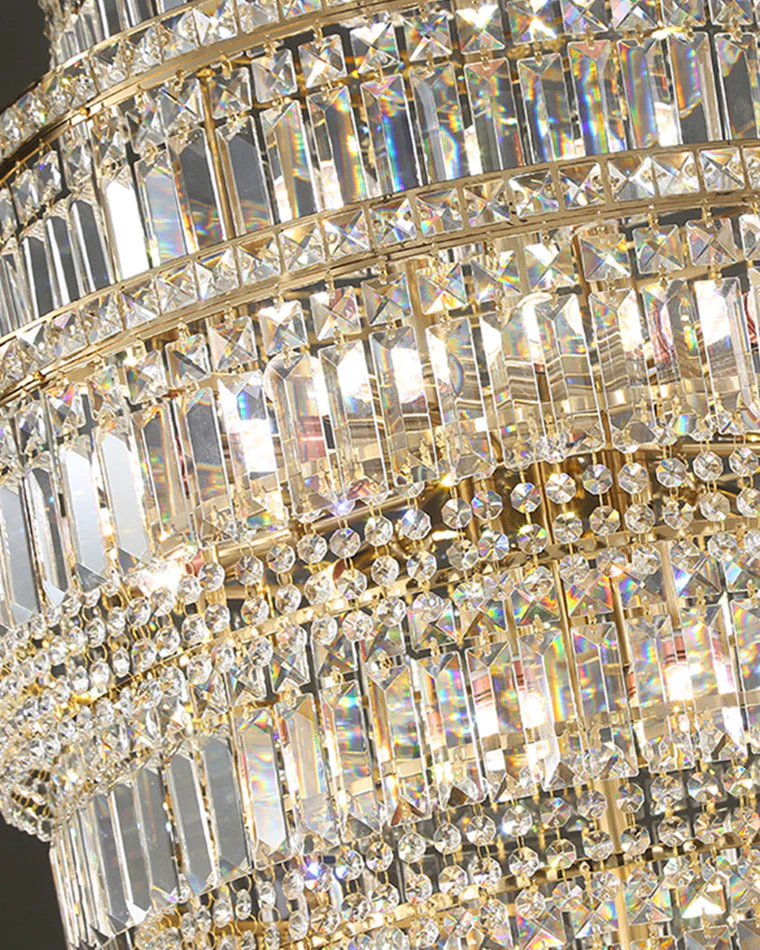 Merlin Large Tiered Crystal Chandelier - Image 21