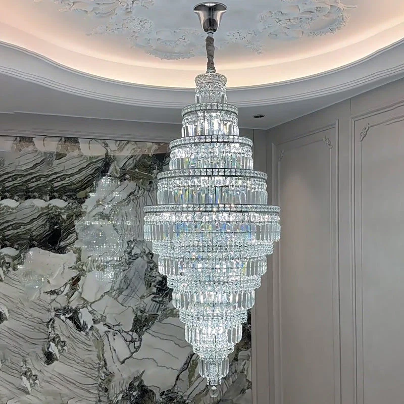 Merlin Large Tiered Crystal Chandelier - Image 24
