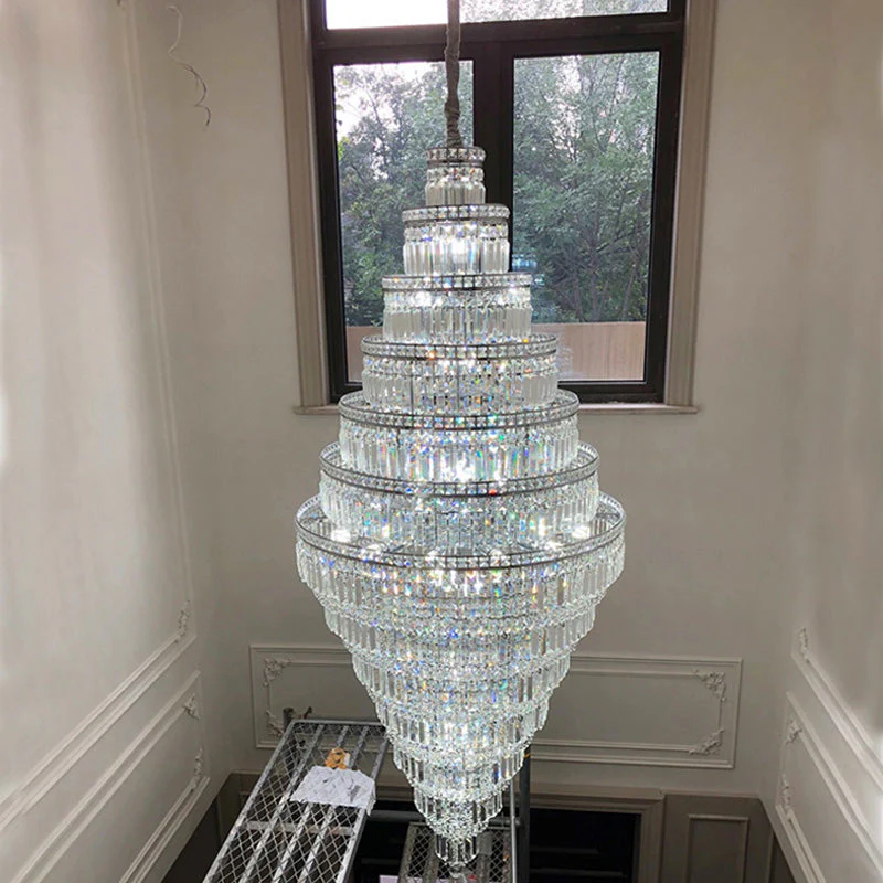 Merlin Large Tiered Crystal Chandelier - Image 28