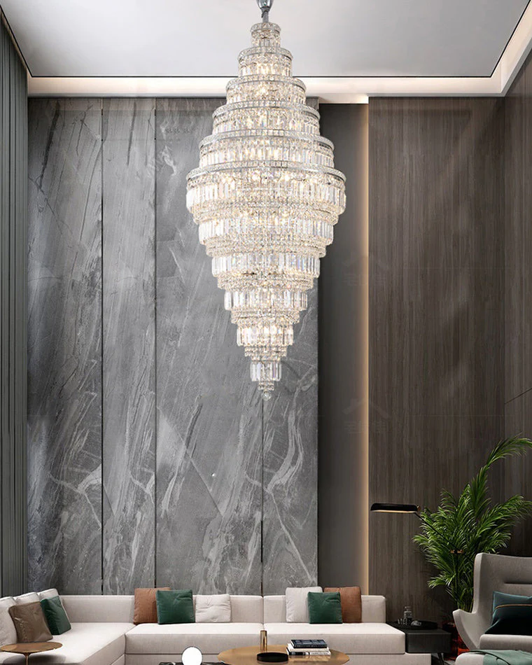 Merlin Large Tiered Crystal Chandelier - Image 6
