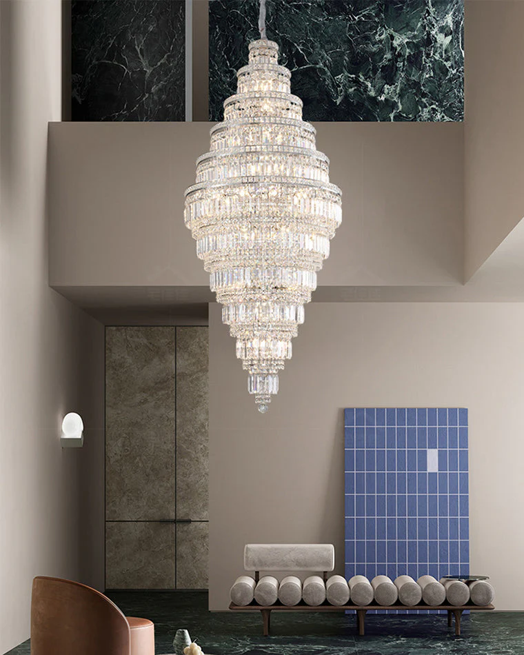 Merlin Large Tiered Crystal Chandelier - Image 7