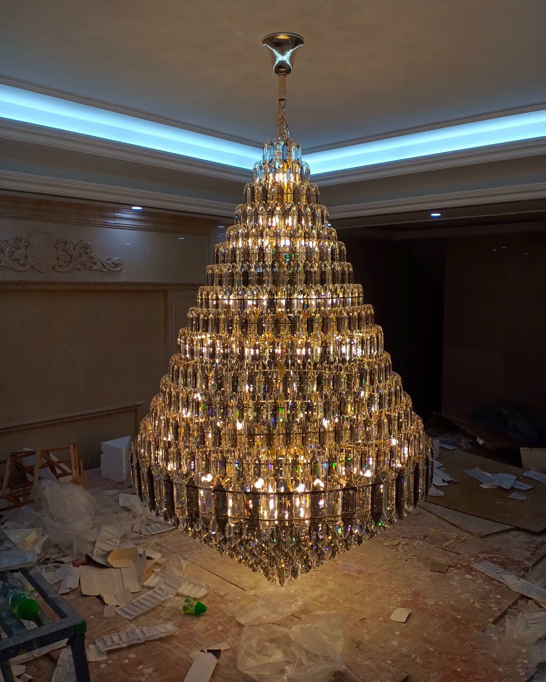 Merlin Tiered taper Crystal Foyer Chandelier - Image 10