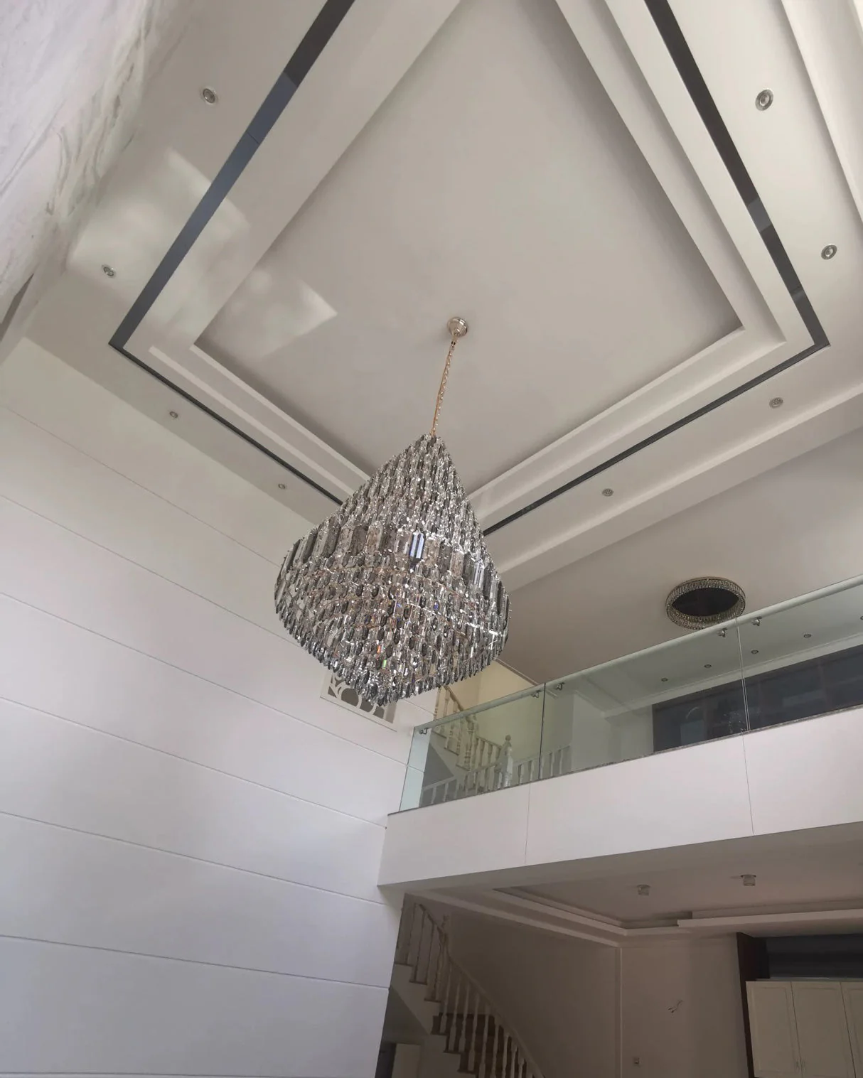 Merlin Tiered taper Crystal Foyer Chandelier - Image 11
