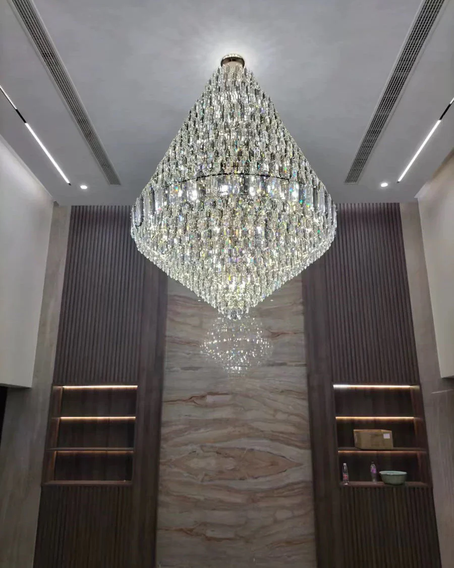 Merlin Tiered taper Crystal Foyer Chandelier - Image 12