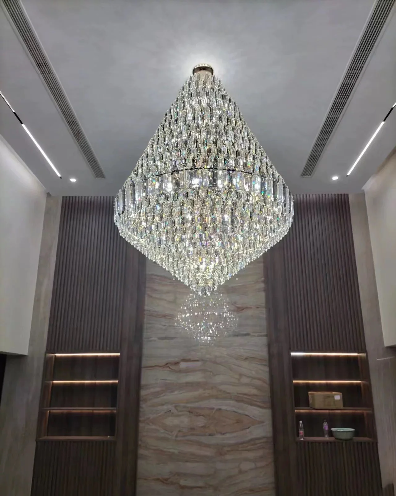 Merlin Tiered taper Crystal Foyer Chandelier - Image 14