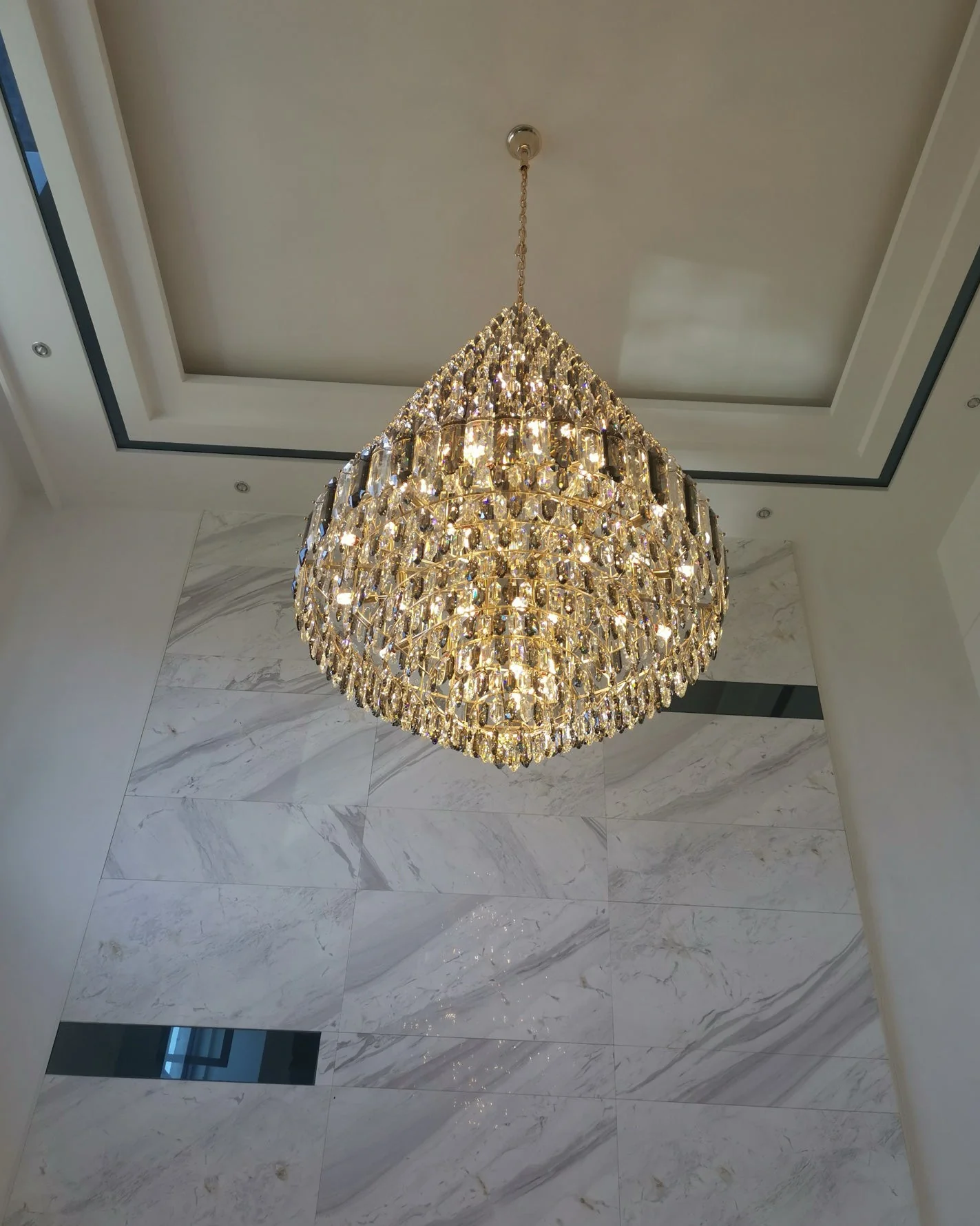 Merlin Tiered taper Crystal Foyer Chandelier - Image 15