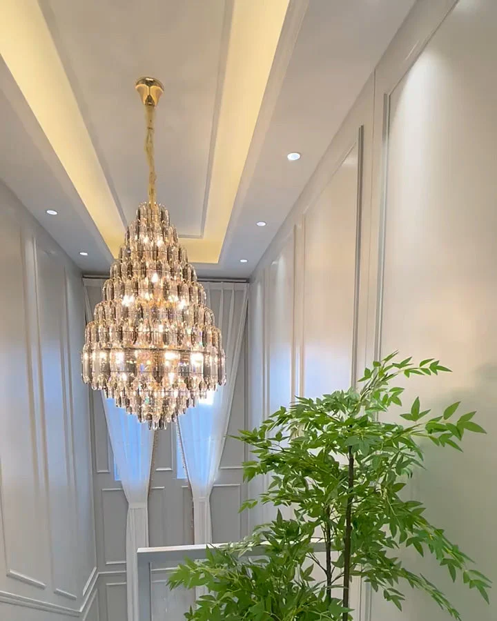 Merlin Tiered taper Crystal Foyer Chandelier - Image 17