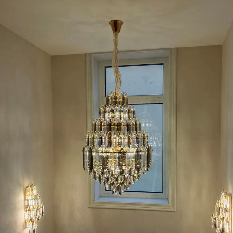 Merlin Tiered taper Crystal Foyer Chandelier - Image 18