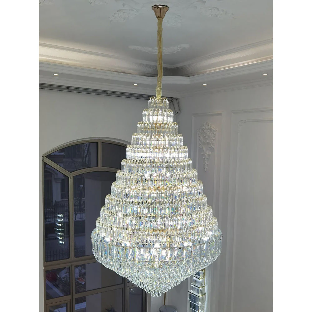Merlin Tiered taper Crystal Foyer Chandelier - Image 24