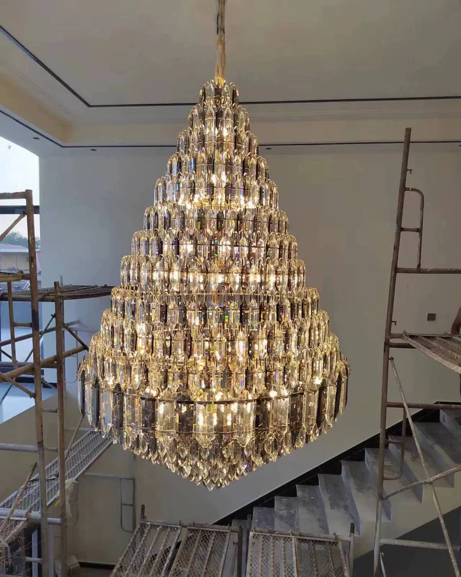 Merlin Tiered taper Crystal Foyer Chandelier - Image 7