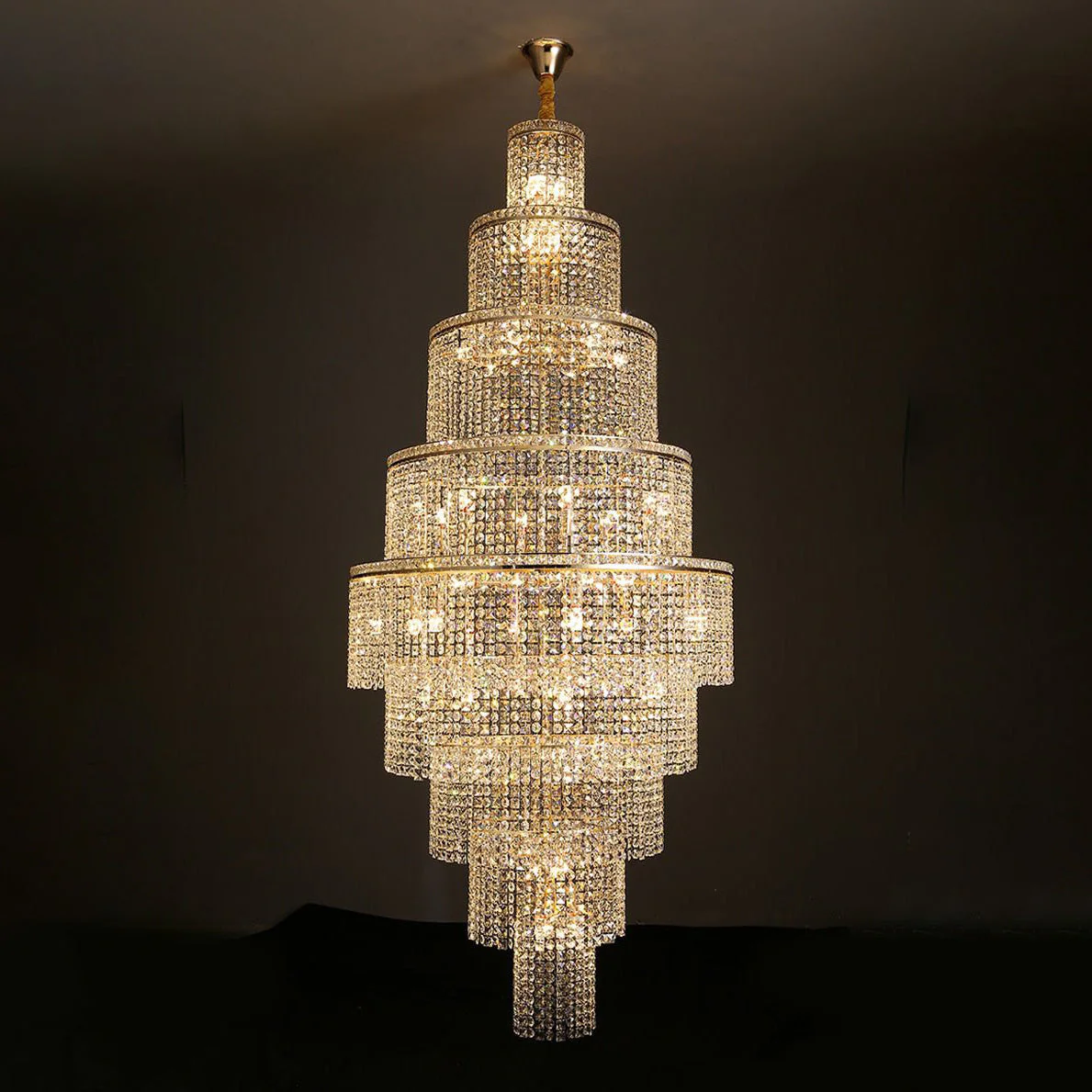 Merlin Tiered Crystal Foyer Chandelier - Image 13