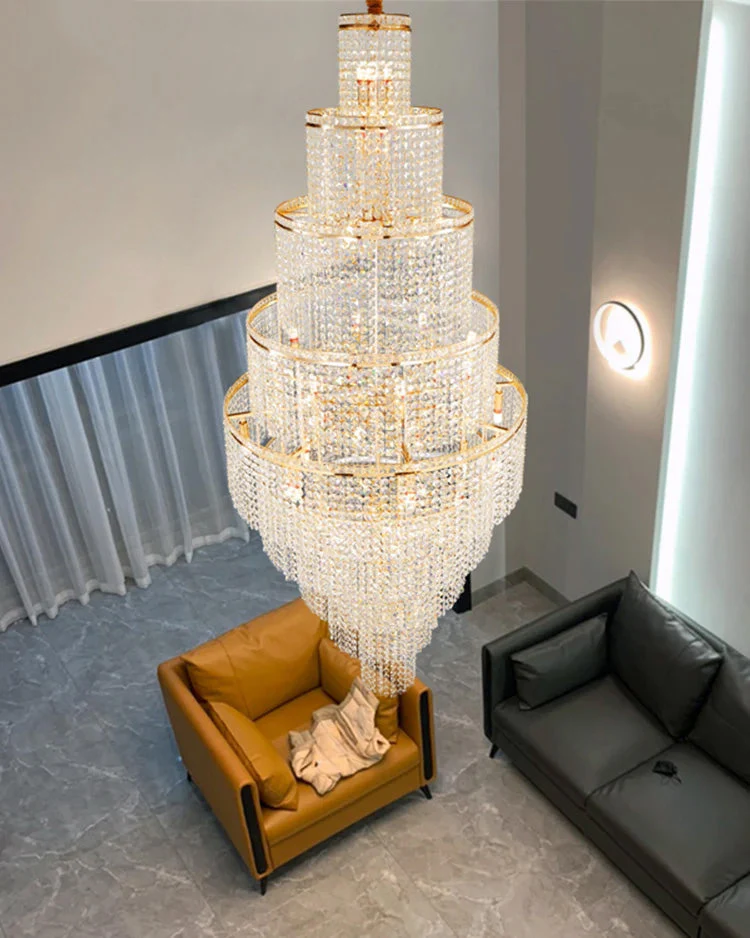 Merlin Tiered Crystal Foyer Chandelier - Image 5