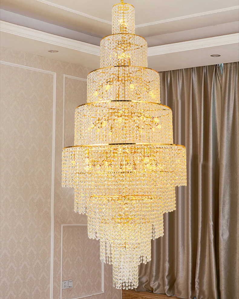 Merlin Tiered Crystal Foyer Chandelier - Image 6