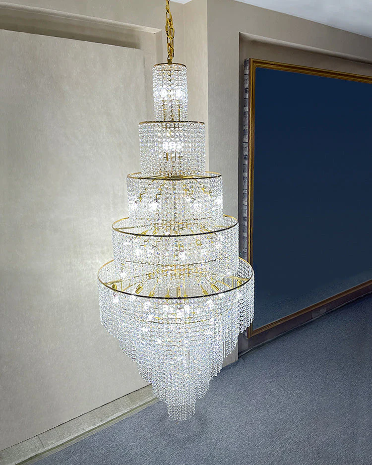 Merlin Tiered Crystal Foyer Chandelier - Image 7