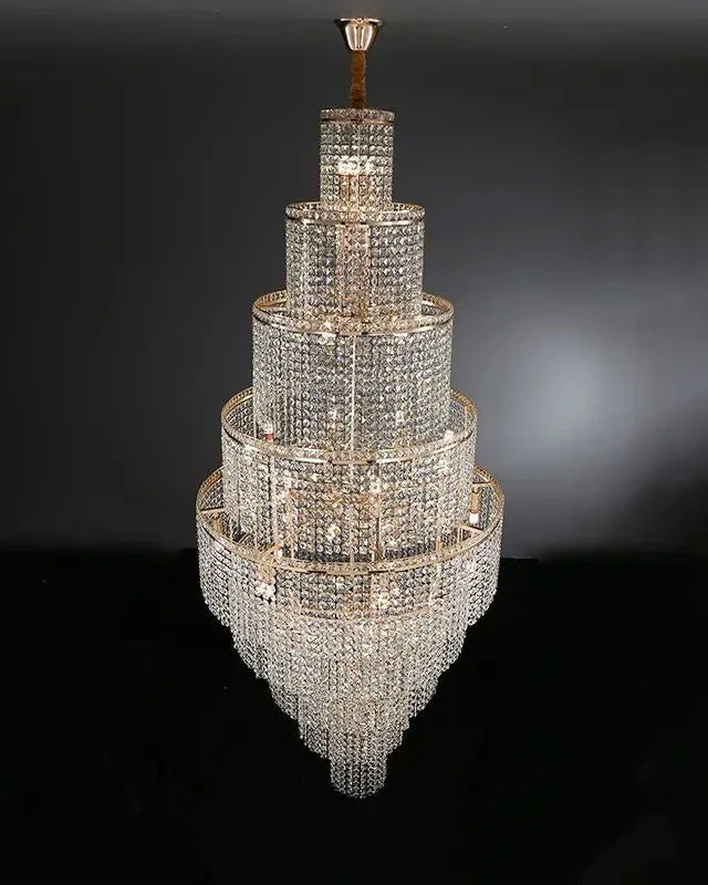 Merlin Tiered Crystal Foyer Chandelier - Image 8