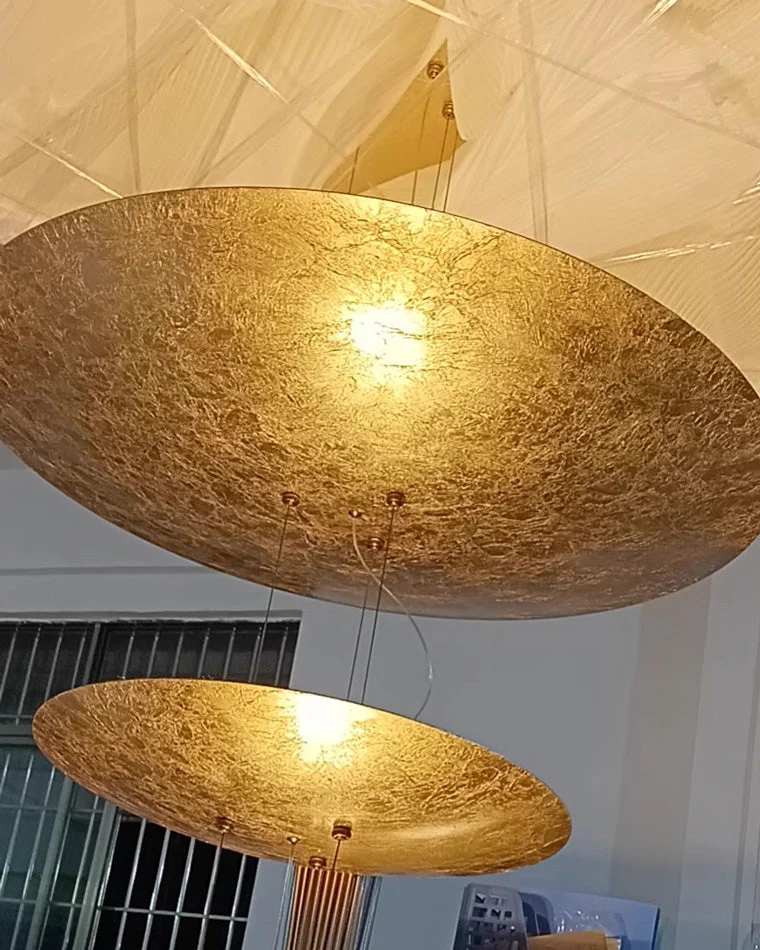 Merlin Gold Tiered Discs Chandelier - Image 5