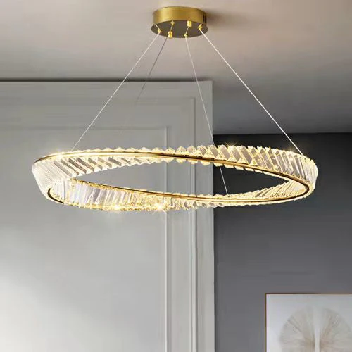 Ring Crystal Chandelier Luxury Living/ Dining Room Ceiling Lamp Bedroom Light - Image 20