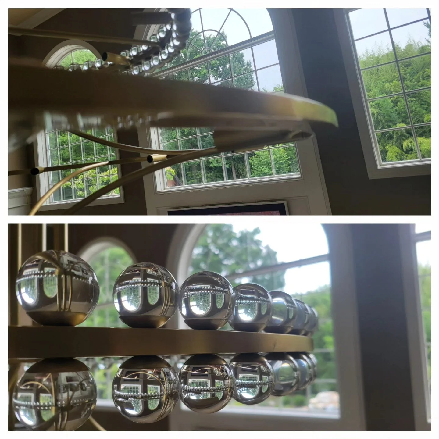 Modern 2/3 Ring Glass Ball Chandelier for Low-ceiling - Image 11