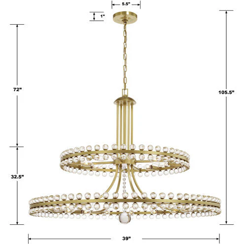 Modern 2/3 Ring Glass Ball Chandelier for Low-ceiling - Image 14