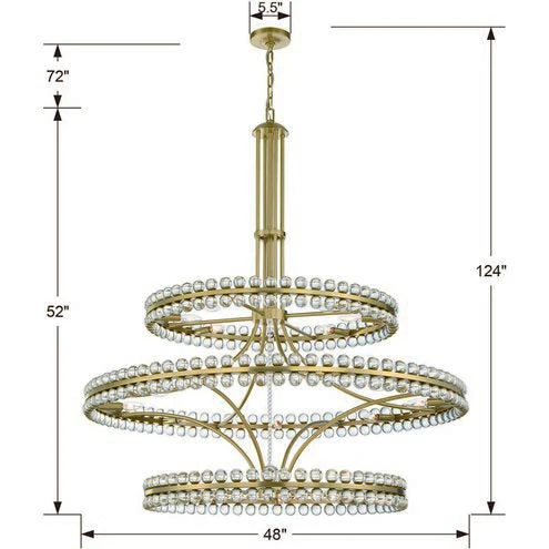 Modern 2/3 Ring Glass Ball Chandelier for Low-ceiling - Image 15