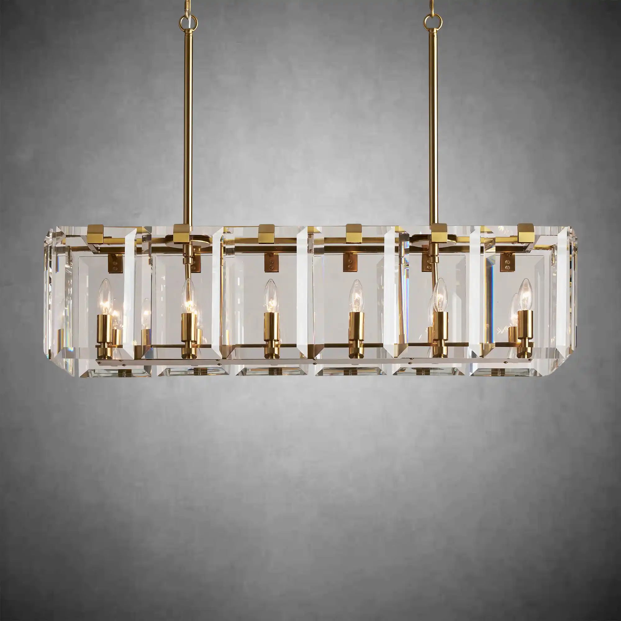 Modern Amaya Rectangular Chandelier - Image 2