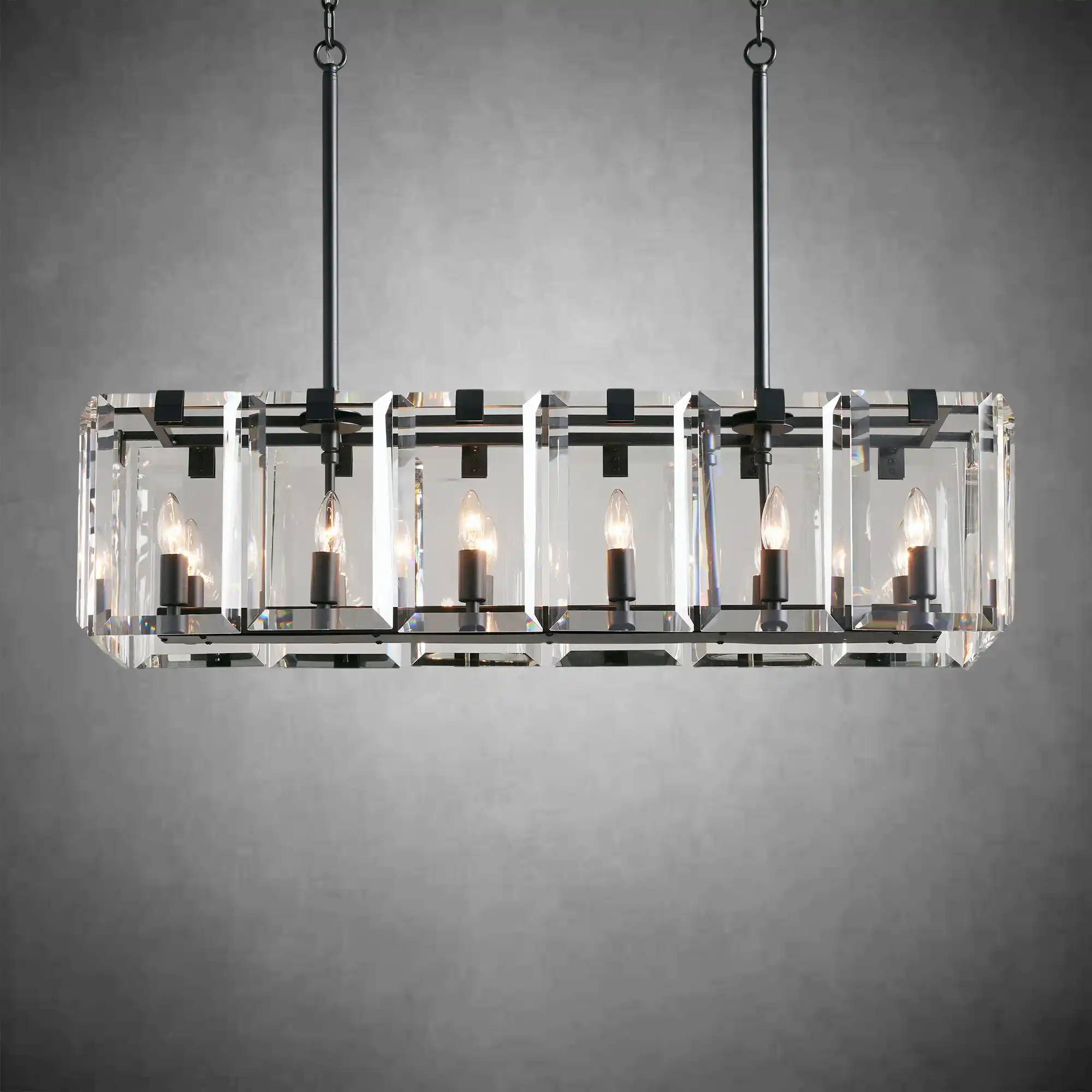 Modern Amaya Rectangular Chandelier - Image 3