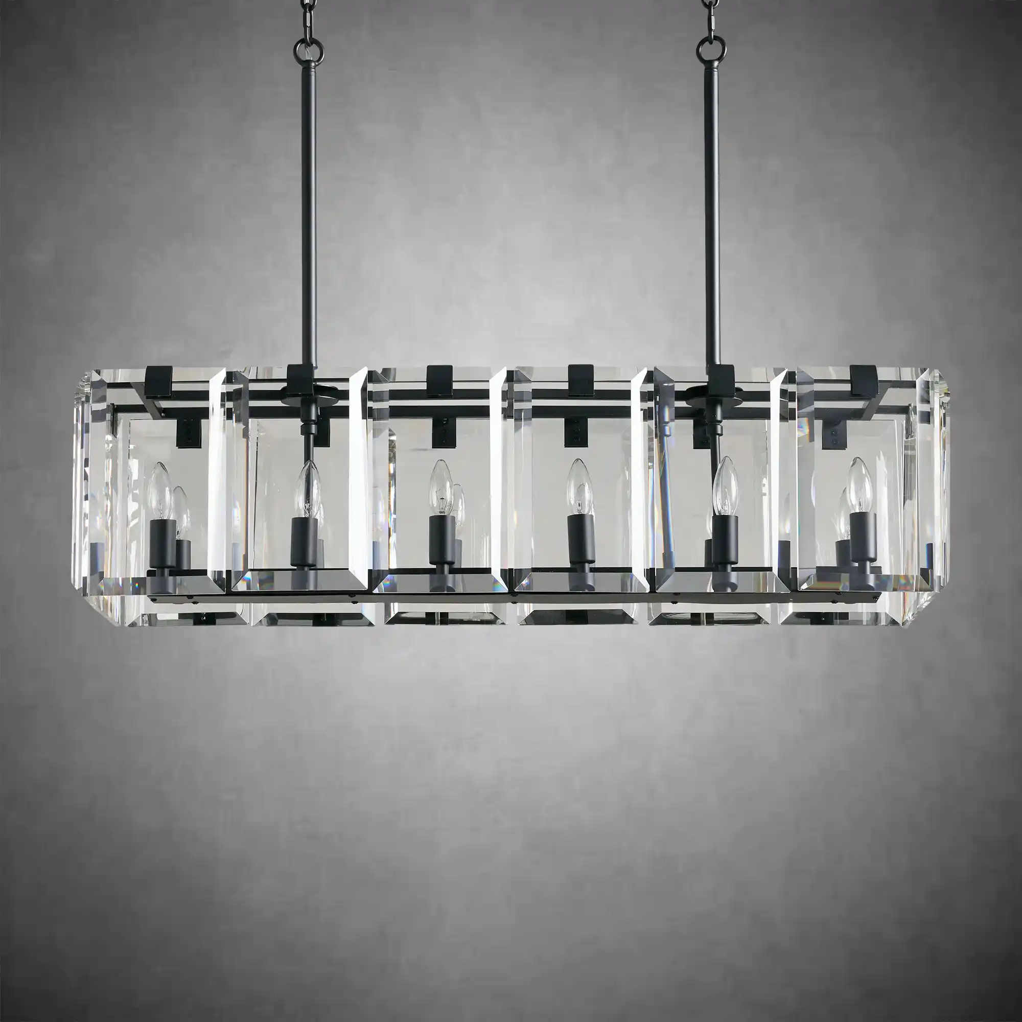 Modern Amaya Rectangular Chandelier - Image 6