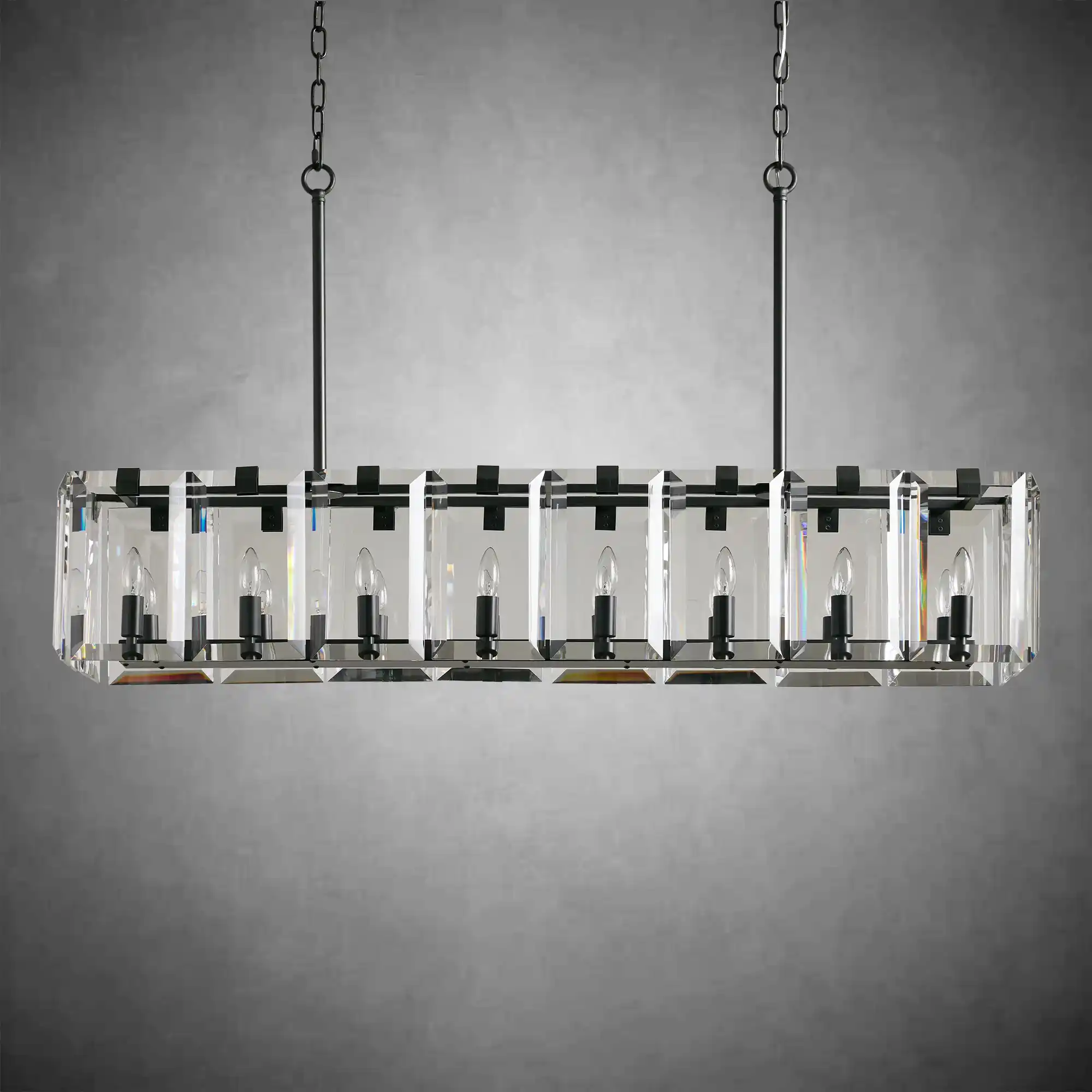 Modern Amaya Rectangular Chandelier - Image 8