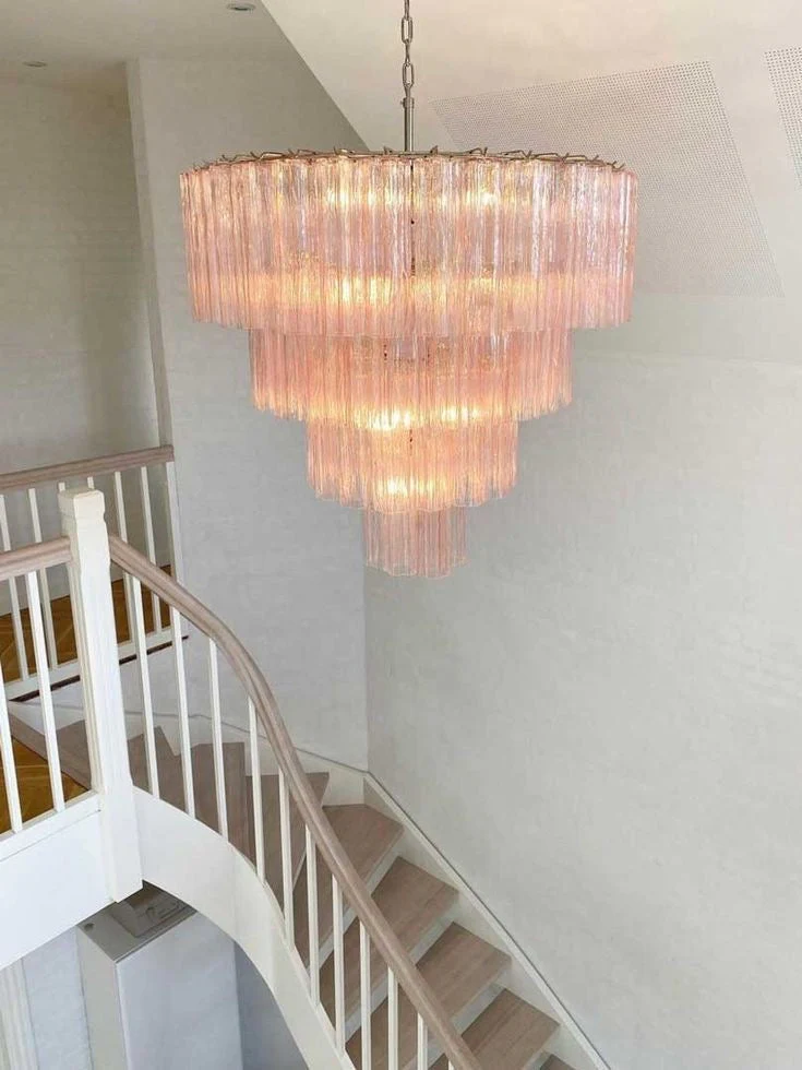 Modern Art Design 3/4/5/7-Tier Hand-blown Glass Tiered Chandelier - Image 11