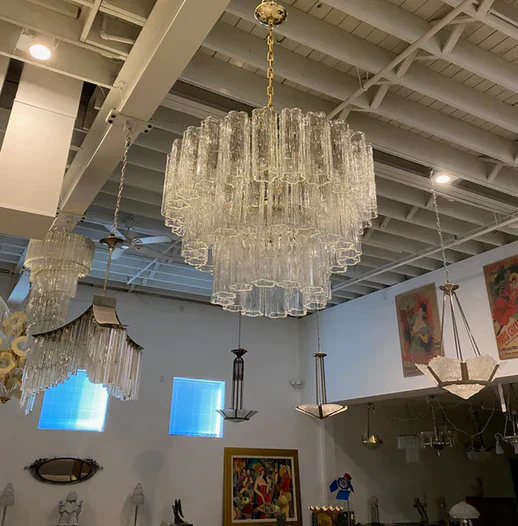 Modern Art Design 3/4/5/7-Tier Hand-blown Glass Tiered Chandelier - Image 3
