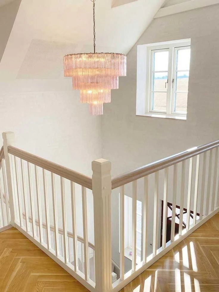 Modern Art Design 3/4/5/7-Tier Hand-blown Glass Tiered Chandelier - Image 9