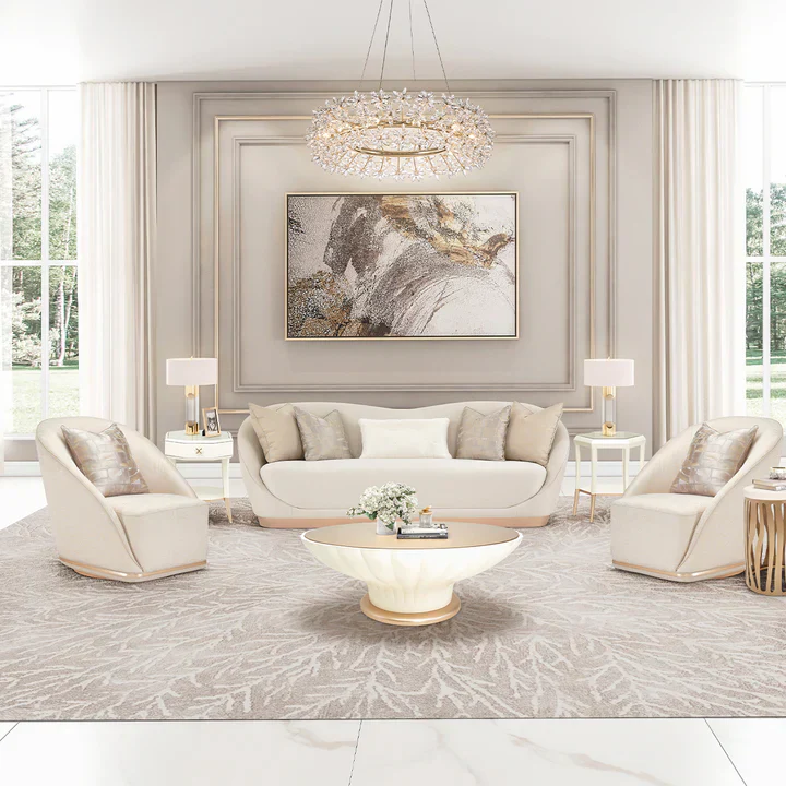 Modern Art Design Round Crystal Flower Chandelier for Bedroom/Living Room - Image 4
