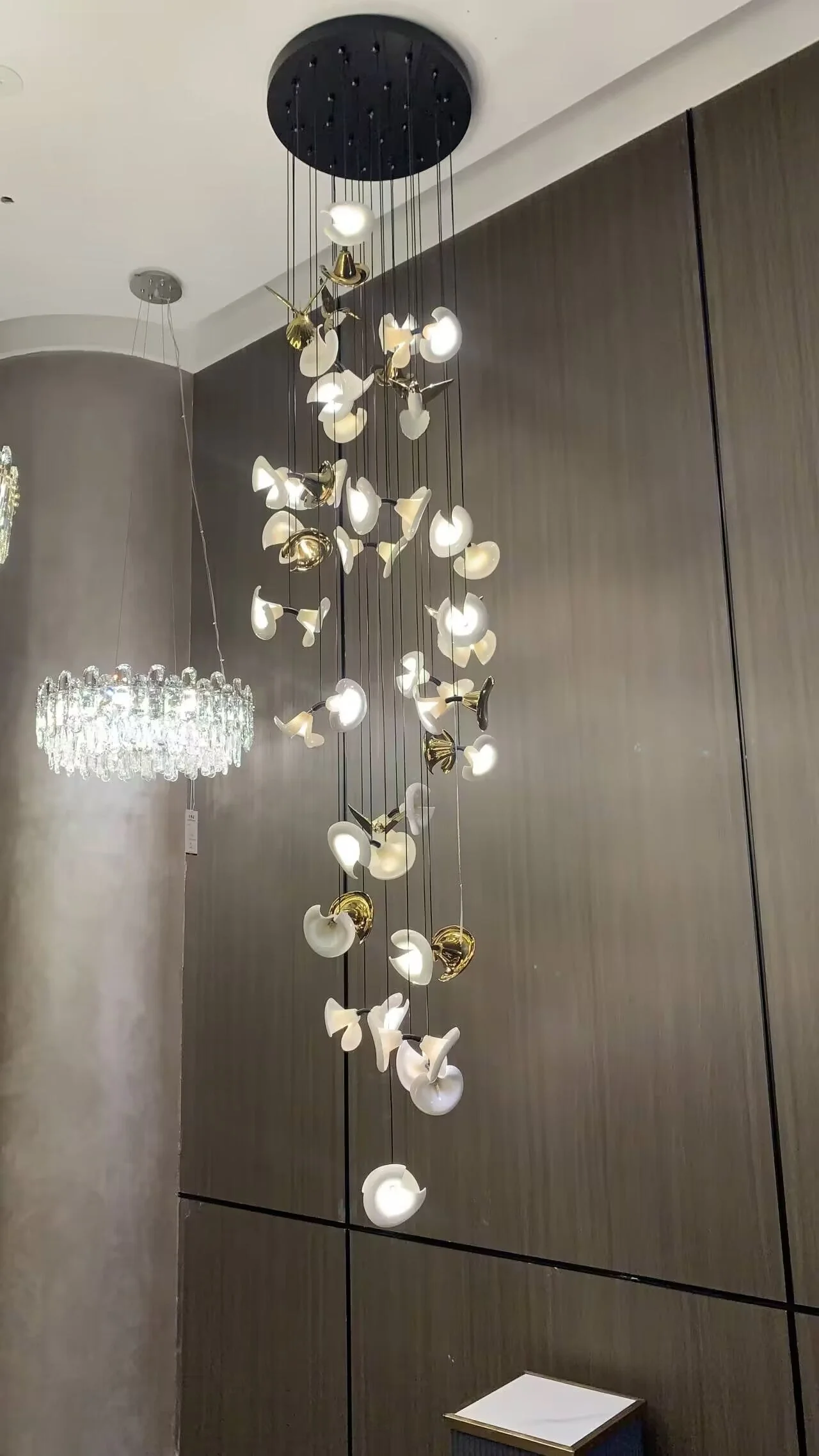 Modern Art Petunia Chandelier for Staircase/Foyer/Living Room - Image 6