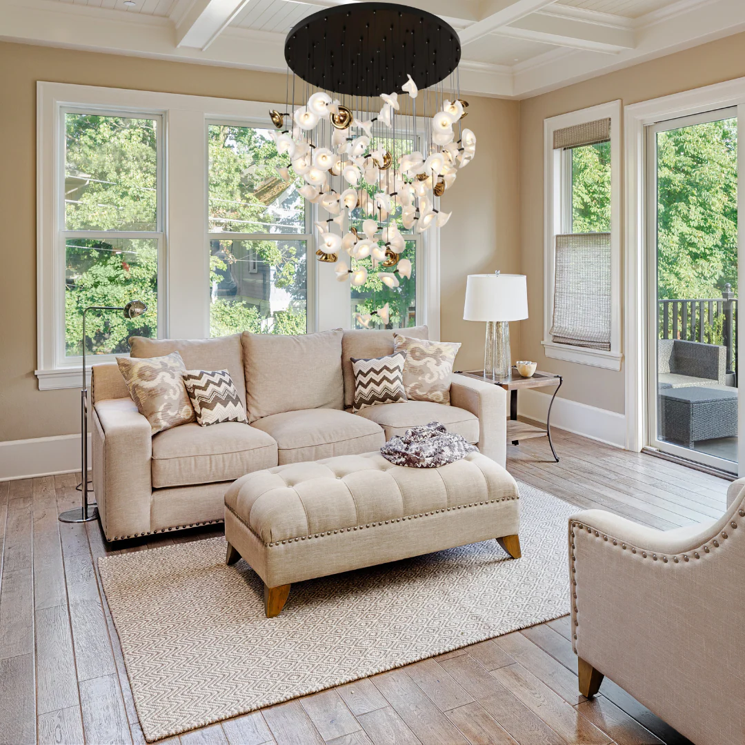 Modern Art Petunia Chandelier for Staircase/Foyer/Living Room - Image 8