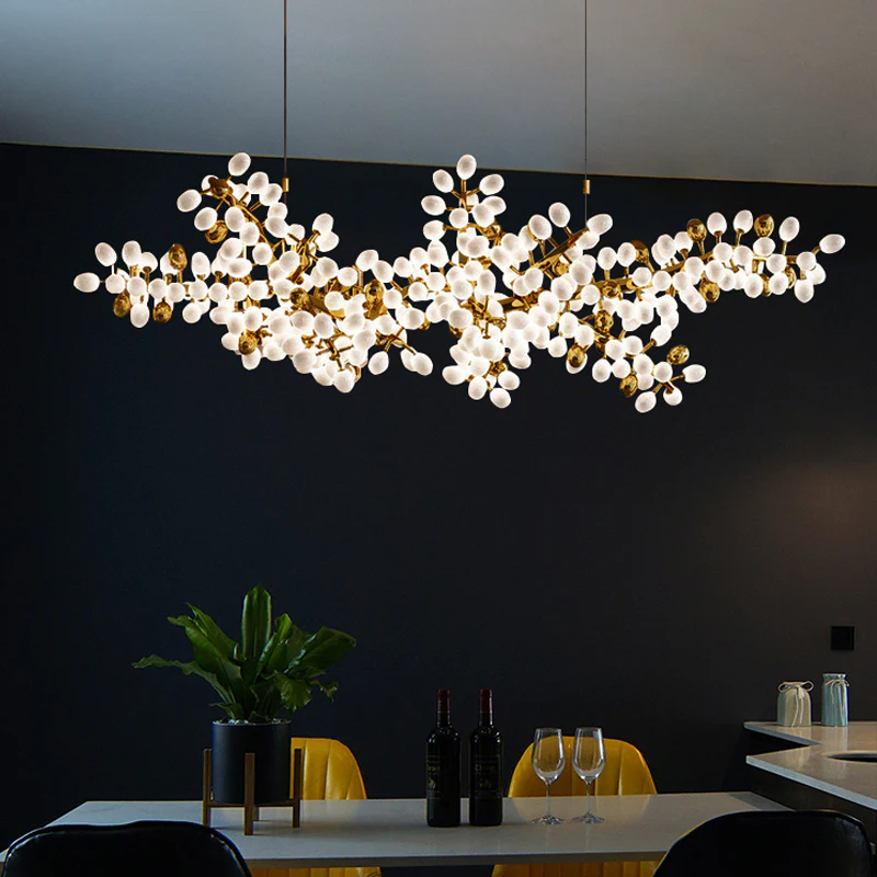 Modern Artistic Linear Elegant Grape Extra Large Branch Chandelier - Image 2