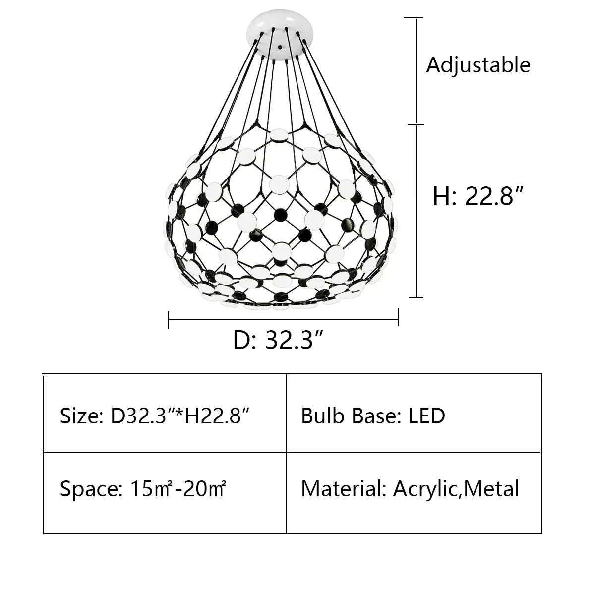Modern Basket Chandelier for Living/Dining Room - Image 19
