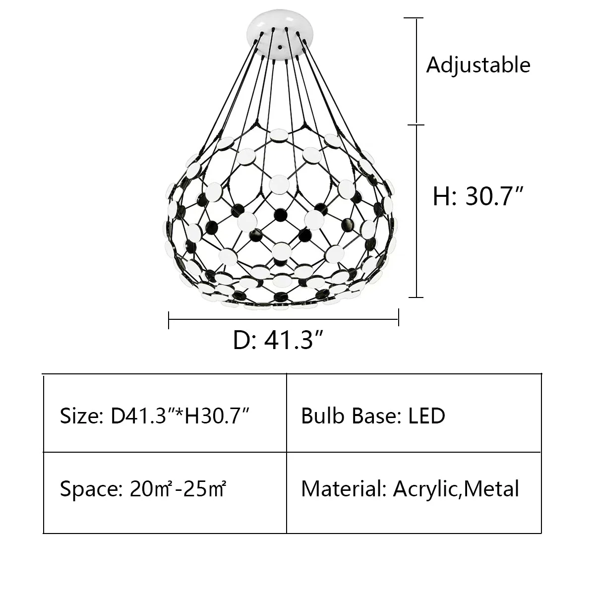 Modern Basket Chandelier for Living/Dining Room - Image 20