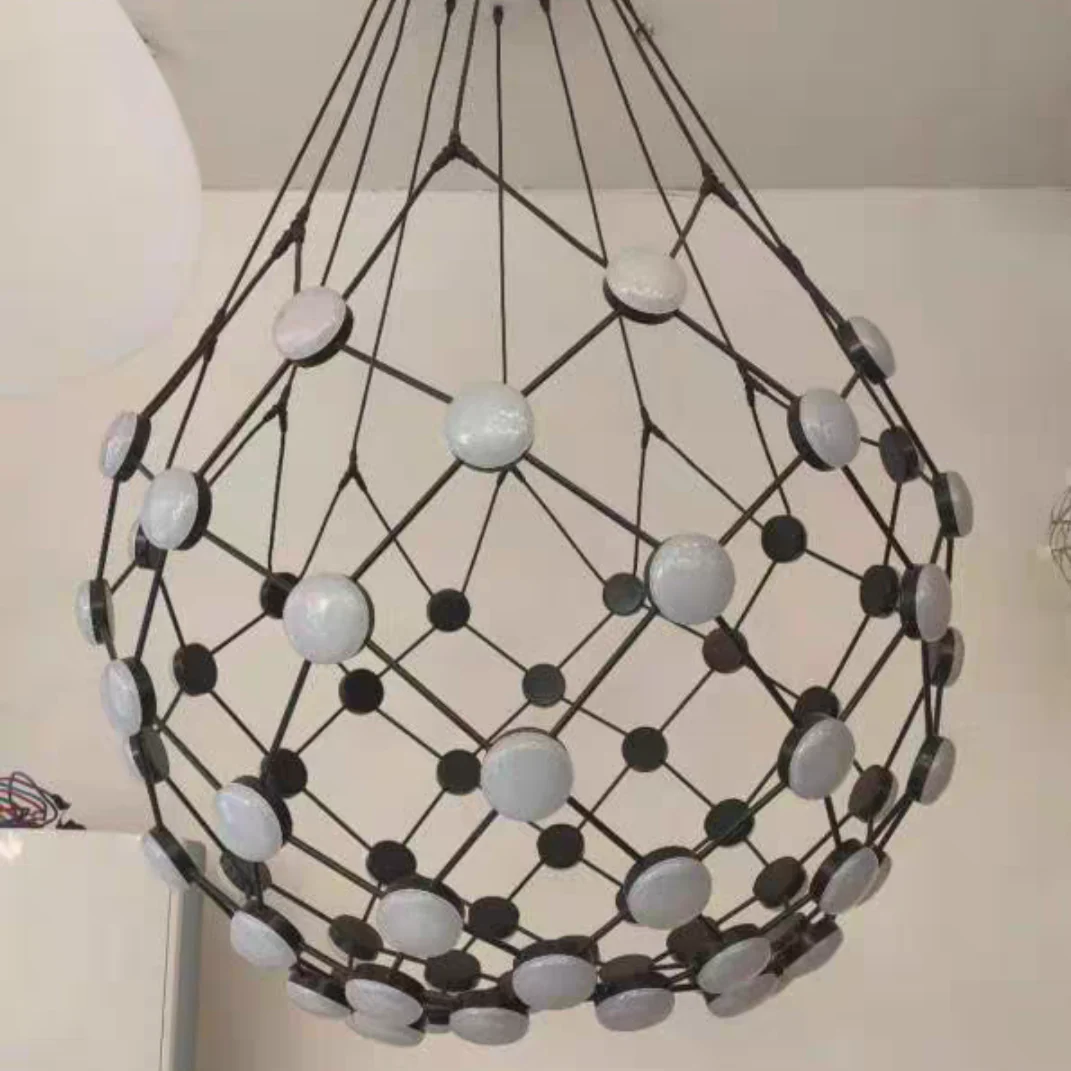 Modern Basket Chandelier for Living/Dining Room - Image 3