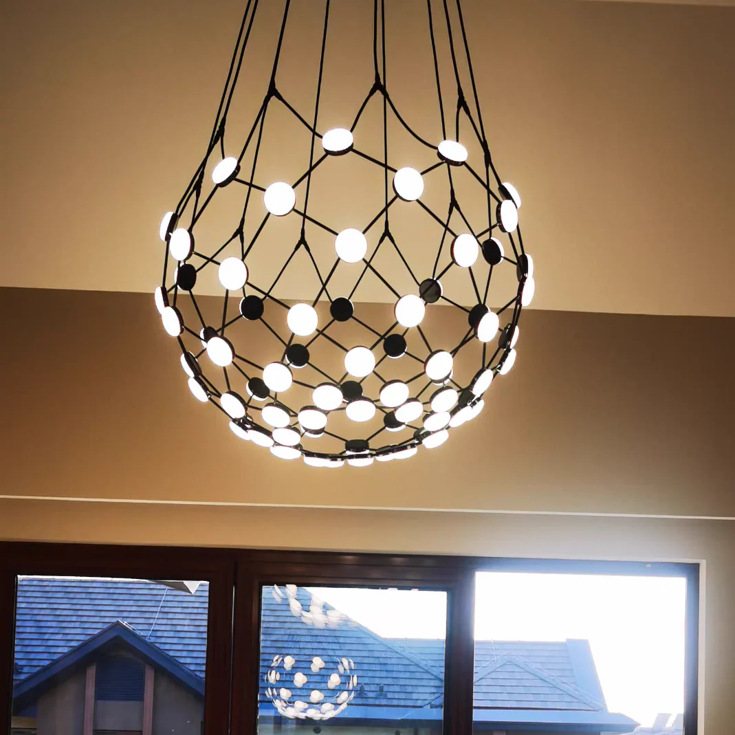 Modern Basket Chandelier for Living/Dining Room - Image 5